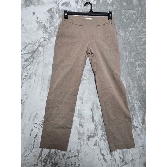 Talbots Pants - Talbots Petite Women 4P Tan Pull On Straight Leg Stretch‎ Pants Professional
